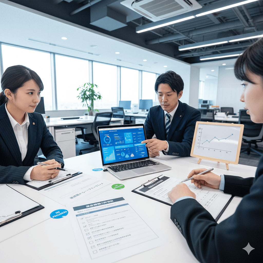 媒体運用・面接設計・制度運用を同時並行で進める実務の様子